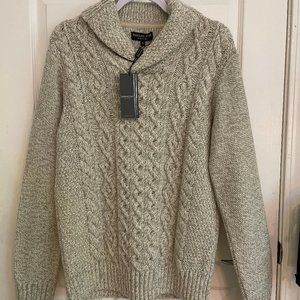 Men's Immagini Solid Wool Knit Sweater - size M